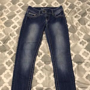 2 button skinny jeans